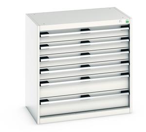 Bott Drawer Cabinets 800 Width x 525 Depth Drawer Cabinet 800 mm high - 6 drawers
